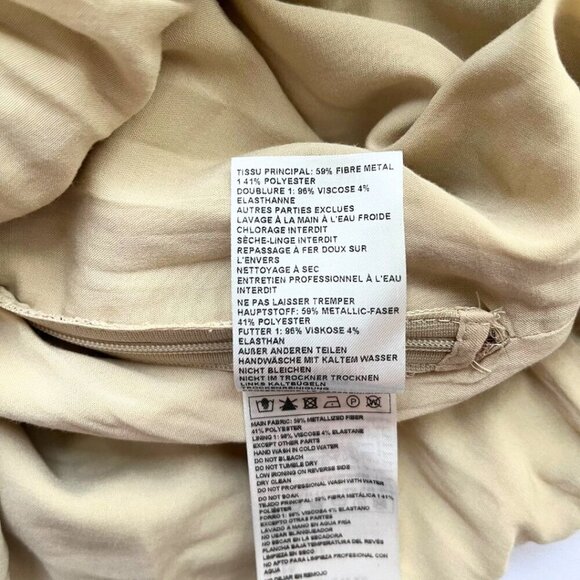 BASH AMELIA FLORAL METALLIC RUCHED PARTY DRESS - XS (0) - Picture 14 of 15